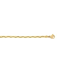 18KT Yellow Oval Link 3.8mm Bracelets Length = 7.25