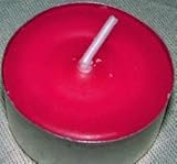 Happy Valentines Fresh Strawberry Scented Pink Tealight Candles Burn 4 Hours Set of 25 Made in USA