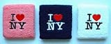 Thick Solid Color Embroidery Wrist Band w / I LOVE NEWYORK Logo(price/each), Wristband, Sweatband