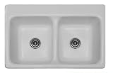 CorStone 27140 Sterling Silver Greenwich Greenwich Double Bowl 50/50 Classic Self Rimming Kitchen Si