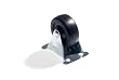 ER Wagner Light-Medium Duty Plate Rigid Caster 3 Inch Hard Rubber Wheel 210 lbs Load Capacity