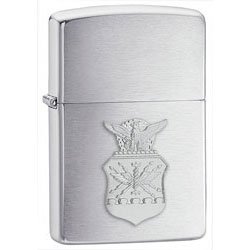 Brushed Chrome, Air Force Crest Emblem