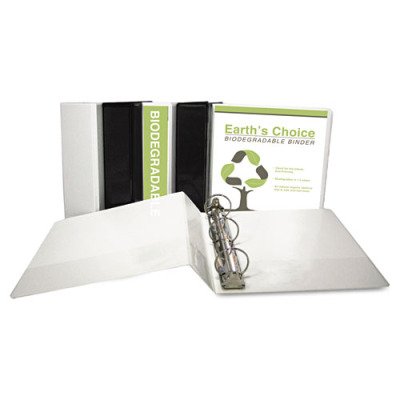EcoChoice Recycled Round Ring View Binder - 4, White(sold in packs of 3)