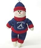 Atlanta Braves 10" Snowflake Friends Snowman - MLB Baseball