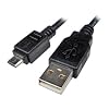 V7 USB A/Micro-B 1m, 2.0, USB A, micro USB B, 480 Mbit/s, Negro