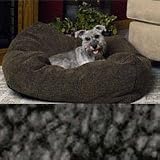 K&H Cuddle Cube Gray Berber Dog Pillow large