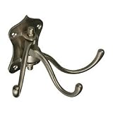 80 x 180mm Metal Triple Hook - Matt Nickel