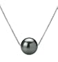 PearlsOnly Kristine Black 10-11mm AAA Tahitian Pearl Pendant