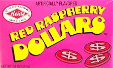 Red Raspberry Dollars 12ct by Raspberry Candy