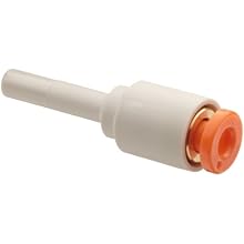 SMC KQ2R PBT One-Touch Tube Fitting, Plug-in Reducing Coupler, Tube ID x Tube OD