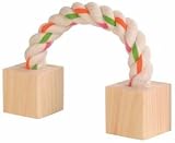 Eigenschaften Trixie  / Baumwollspielseil m. Holz f. Kleintiere, 20 cm