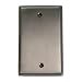 Satin Nickel Single Gang Blank Wall Plate