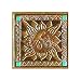 Bronze Sun Embossed Sticker Seals
