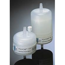 Whatman 2742C Polycap TC 75 Polyethersulfone Membrane Capsule Filter with 1/2" SB Inlet and Outlet, 60 psi Maximum Pressure, 0.2/0.2 Micron (Pack of 5)
