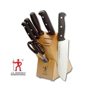J.A. Henckels International Fine Edge Pro 7-Piece Knife Set with Block