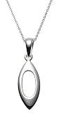 Sterling Silver Open Marquis Pendant, 18