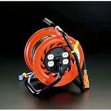 エスコ AC125V/15A/30mコンセント固定リール(元置型) EA815DA-11