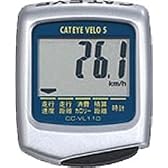 キャットアイ(CAT EYE) サイクルコンピュータ ベロ5 シルバー CC-VL110