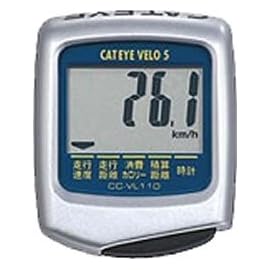 キャットアイ サイクルコンピュータ ベロ5 シルバー CC-VL110