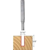 Buy Freud 04-103 3 16-Inch Diameter by 5 8-Inch Double Flute Straight Router Bit with... by Freud
