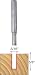 Freud 04-103 3/16-Inch Diameter by 5/8-Inch Double Flute Straight Router Bit with 1/4-Inch Shank