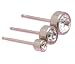 Lg- Crystal Silver Titanium Earrings 5mm