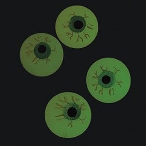 Glow in the Dark Eyeball Superballs - 12 per unit