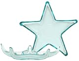 Spanish or Egyptian Recycled Medium Glass Star Dish 10"D Set of Two