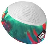 SweatVac Ventilator Cap - Technicolor Tye Dye with White Mesh Top