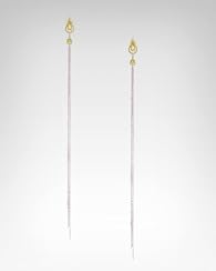 Mini Faceted Stone & Chain Duster Earring