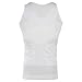 Andux Men's Shaper Slimming Undershirts T-Shirt Elastic Body Sculpting Vest (White, Large)