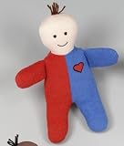 HEART OF MINE WHITE BABY, RED/BLUE