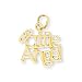 The Perfect 14K Yellow Gold Little Angel Pendant and 15-inch Chain for Children