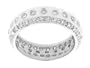1.50Ct. 14K. White Gold Round Diamond Eternity Anniversary Ring