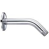 Buy 6 Polished Chrome Shower Head Arm Pipe and Wall Mount Flange by Bob's