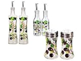 Grant Howard Associates Olives Series Cruet Set with Salt & Pepper 6-pc.
