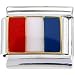 FRENCH FLAG Italian Charm title=