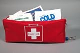 Compartment First Aid Kit Red