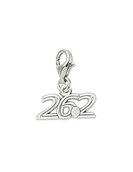 Rembrandt Charms Marathon 26.2 Plain Charm with Lobster Clasp