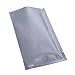100x Premium Silver Mylar Open Top Bags (8cm x 12cm)