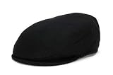 Hanna Hats Black Flat Cap