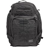 5.11 Tactical Backpacks 3 Day Rush Black 1 SZ Internal Dividers Compression Straps Black New by 5.11