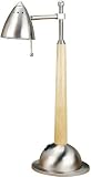 Ease Natural Wood/Polished Steel Finish Adjustable Desk Task Lamp