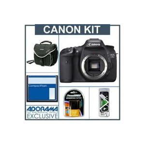 Canon EOS-7D Digital SLR Camera Body Kit - Refurbished - with 8GB CF Memory Card, Spare... by 