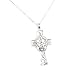 Claddagh Pendant - Sterling Silver Irish Celtic Claddagh Heart Knot Pendant and 18
