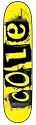 Zero Skateboards Chris Cole Punk Yellow Skateboard