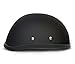 Daytona Helmets Eagle Skull Cap Half Shell Motorcycle Helmet (Dull Black, Large) with Head Wrap and Draw String Bag