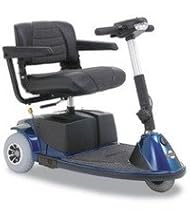 SC63 Revo 3 Wheel Scooter - Blue, Deluxe Contoured Seat with Brown Fabric