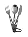 Optimus Titanium 3-Piece Cutlery Set