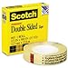 3M 665 Double-Sided Tape, 1/2" x 900" - Clear